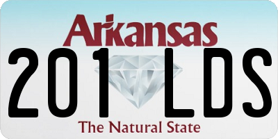 AR license plate 201LDS