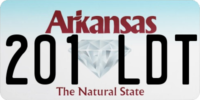AR license plate 201LDT