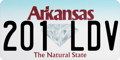 AR license plate 201LDV