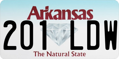 AR license plate 201LDW