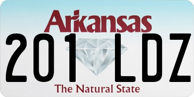 AR license plate 201LDZ