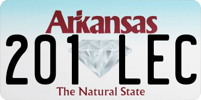 AR license plate 201LEC