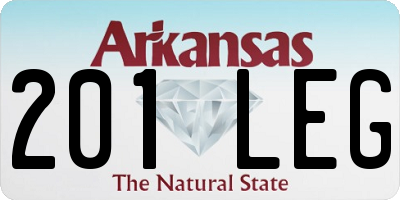 AR license plate 201LEG