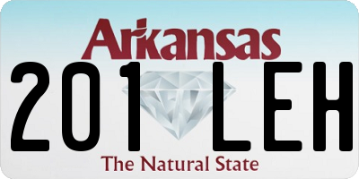 AR license plate 201LEH