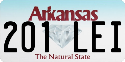 AR license plate 201LEI