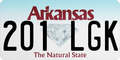 AR license plate 201LGK