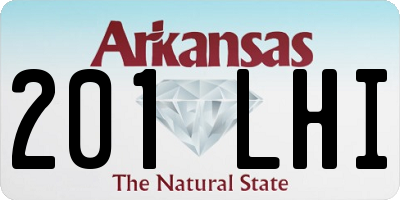AR license plate 201LHI