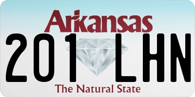 AR license plate 201LHN