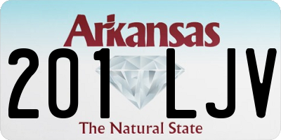 AR license plate 201LJV