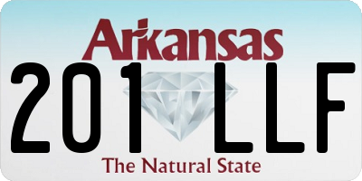 AR license plate 201LLF