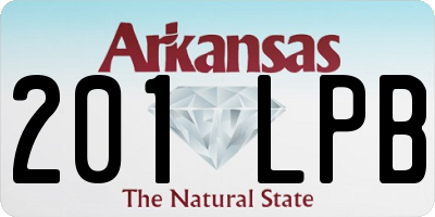 AR license plate 201LPB