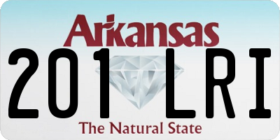 AR license plate 201LRI