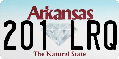 AR license plate 201LRQ
