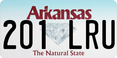 AR license plate 201LRU