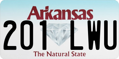 AR license plate 201LWU