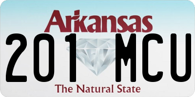 AR license plate 201MCU