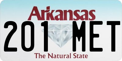 AR license plate 201MET