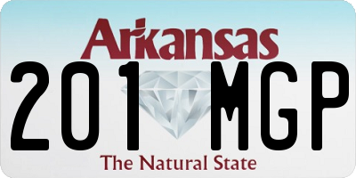 AR license plate 201MGP