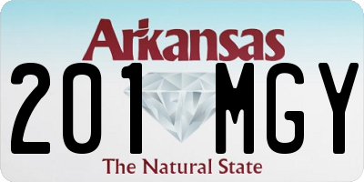 AR license plate 201MGY