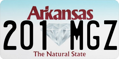 AR license plate 201MGZ