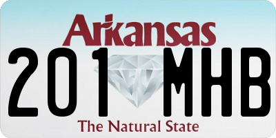 AR license plate 201MHB
