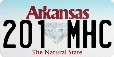 AR license plate 201MHC