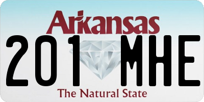 AR license plate 201MHE