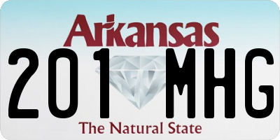 AR license plate 201MHG