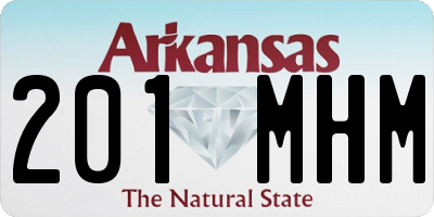 AR license plate 201MHM