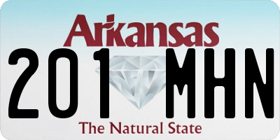 AR license plate 201MHN