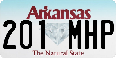 AR license plate 201MHP