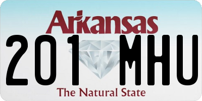 AR license plate 201MHU
