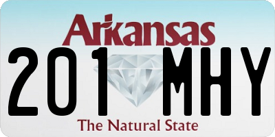 AR license plate 201MHY