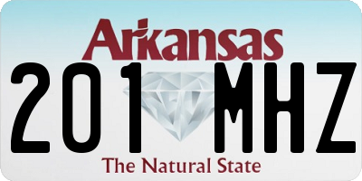 AR license plate 201MHZ