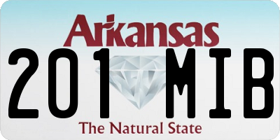 AR license plate 201MIB