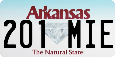 AR license plate 201MIE