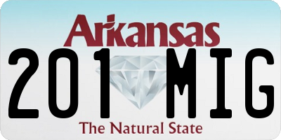 AR license plate 201MIG