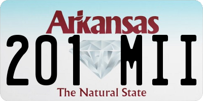 AR license plate 201MII