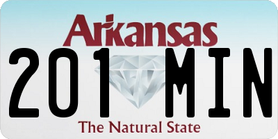 AR license plate 201MIN