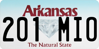 AR license plate 201MIO