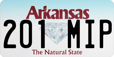 AR license plate 201MIP