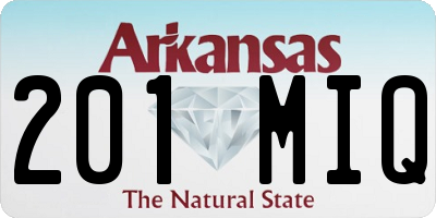 AR license plate 201MIQ