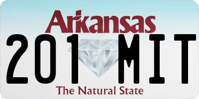 AR license plate 201MIT