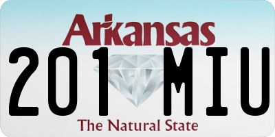 AR license plate 201MIU