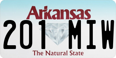 AR license plate 201MIW