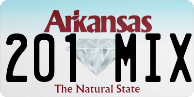 AR license plate 201MIX