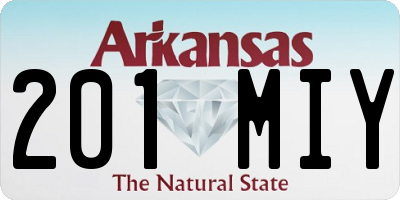 AR license plate 201MIY