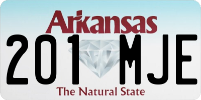 AR license plate 201MJE