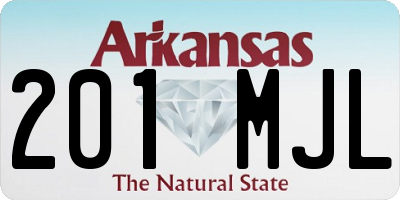 AR license plate 201MJL