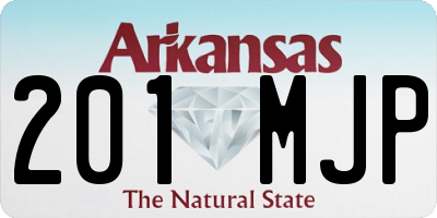 AR license plate 201MJP